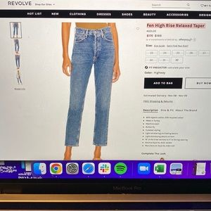 AGOLDE FEN RISE RELAXED TAPER